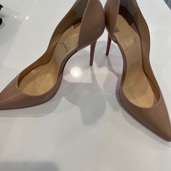 Christian Louboutin Iriza 100  Nappa Nude   size 40 - Picture 9 of 12
